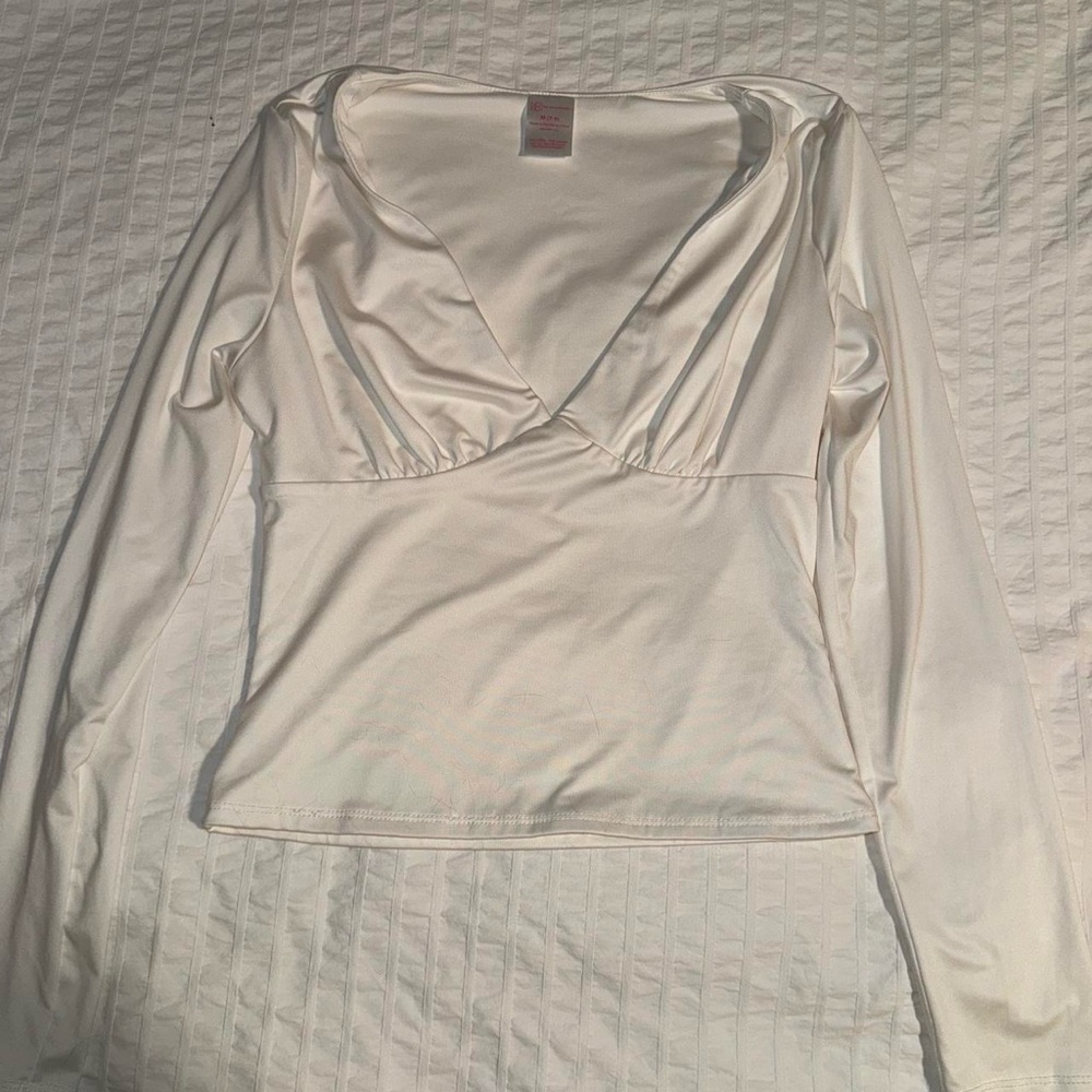 No Boundaries White Long Sleeve Crop Top